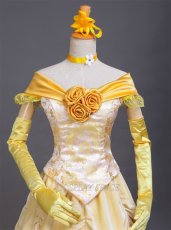 Photo5: Beauty And The Beast Belle Princess Cosplay Costume (5)