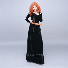 Photo1: Brave Disney Anime Merida Dress Cosplay Costume (1)