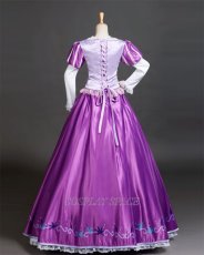 Photo4: Tangled Disney Anime Rapunzel Dress Cosplay Costume (4)