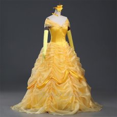 Photo3: Beauty And The Beast Belle Princess Cosplay Costume (3)