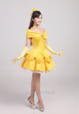 Photo3: Beauty And The Beast Belle Princess Cosplay Costume (3)