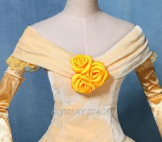 Photo4: Beauty And The Beast Belle Princess Cosplay Costume (4)