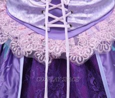 Photo9: Tangled Disney Anime Rapunzel Dress Cosplay Costume (9)