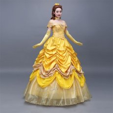 Photo3: Beauty And The Beast Belle Princess Cosplay Costume (3)