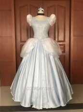 Photo1: Cinderella Princess Cindy Dress Disney Cosplay Costume (1)