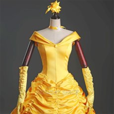 Photo4: Beauty And The Beast Belle Princess Cosplay Costume (4)