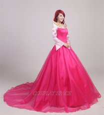 Photo4: Sleeping Beauty Aurora Green’s Fairy Tales Dress Cosplay Costume (4)