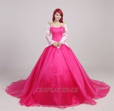 Photo1: Sleeping Beauty Aurora Green’s Fairy Tales Dress Cosplay Costume (1)