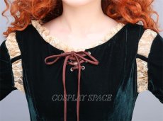 Photo8: Brave Disney Anime Merida Dress Cosplay Costume (8)