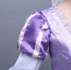 Photo8: Tangled Disney Anime Rapunzel Dress Cosplay Costume (8)