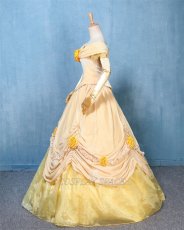 Photo2: Beauty And The Beast Belle Princess Cosplay Costume (2)