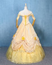 Photo3: Beauty And The Beast Belle Princess Cosplay Costume (3)