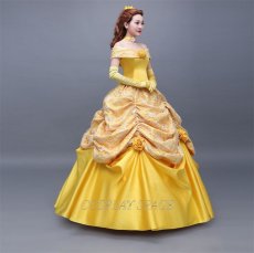 Photo3: Beauty And The Beast Belle Princess Cosplay Costume (3)