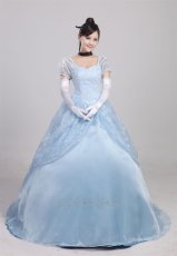 Photo2: Cinderella Princess Cindy Dress Disney Cosplay Costume (2)