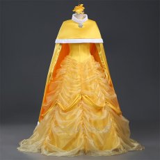 Photo1: Beauty And The Beast Belle Princess Cosplay Costume (1)