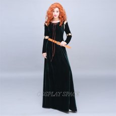 Photo2: Brave Disney Anime Merida Dress Cosplay Costume (2)