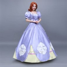 Photo3: Disney Anime Little Princess Sophia Cosplay Costume (3)