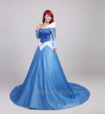 Photo4: Sleeping Beauty Aurora Green’s Fairy Tales Dress Cosplay Costume (4)