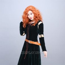 Photo6: Brave Disney Anime Merida Dress Cosplay Costume (6)