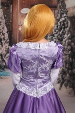 Photo7: Tangled Disney Anime Rapunzel Dress Cosplay Costume (7)