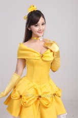 Photo6: Beauty And The Beast Belle Princess Cosplay Costume (6)