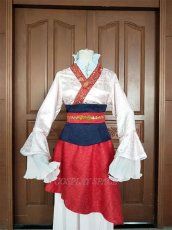 Photo1: Mulan Han Chinese Clothing Cosplay Costume (1)