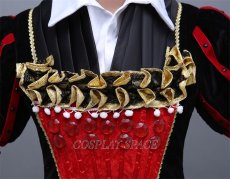 Photo8: Alice In Wonderland The Red Qween Dress Cosplay Costume (8)