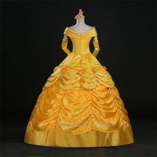 Photo4: Beauty And The Beast Belle Princess Cosplay Costume (4)