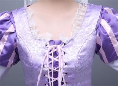 Photo7: Tangled Disney Anime Rapunzel Dress Cosplay Costume (7)