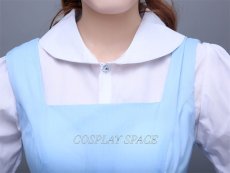 Photo7: Beauty And The Beast Belle Princess Maid Dress Cosplay Costume (7)