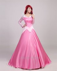 Photo2: Sleeping Beauty Aurora Green’s Fairy Tales Dress Cosplay Costume (2)