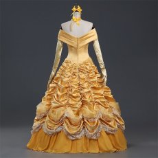 Photo5: Beauty And The Beast Belle Princess Cosplay Costume (5)