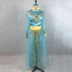 Photo4: Alladin Jasmine Princess/Prince Cosplay Costume (4)