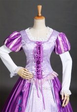 Photo5: Tangled Disney Anime Rapunzel Dress Cosplay Costume (5)