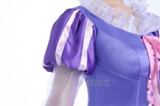 Photo9: Tangled Disney Anime Rapunzel Dress Cosplay Costume (9)