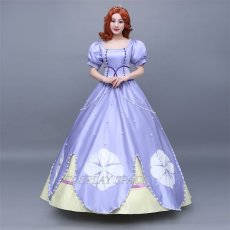 Photo1: Disney Anime Little Princess Sophia Cosplay Costume (1)