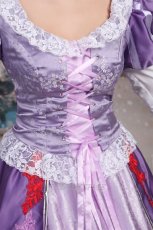 Photo8: Tangled Disney Anime Rapunzel Dress Cosplay Costume (8)