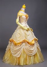 Photo3: Beauty And The Beast Belle Princess Cosplay Costume (3)