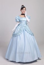 Photo2: Cinderella Princess Cindy Dress Disney Cosplay Costume (2)